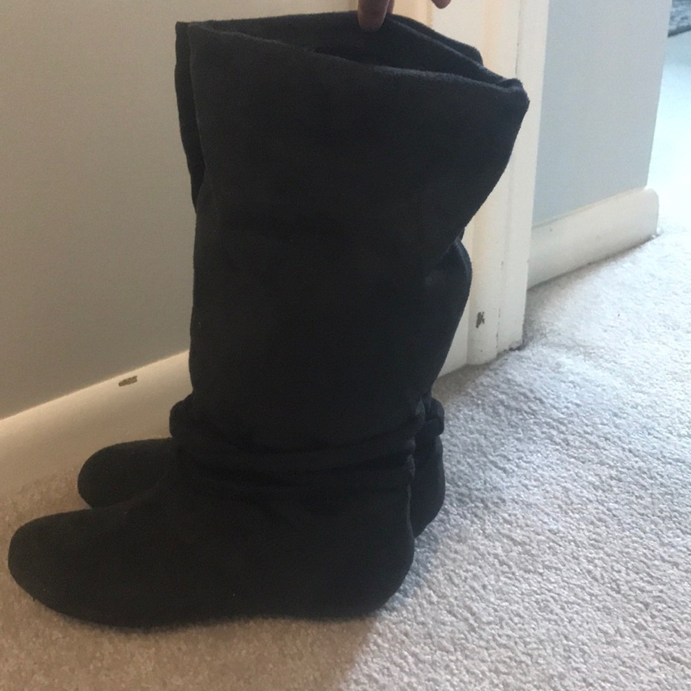 Black tall boots